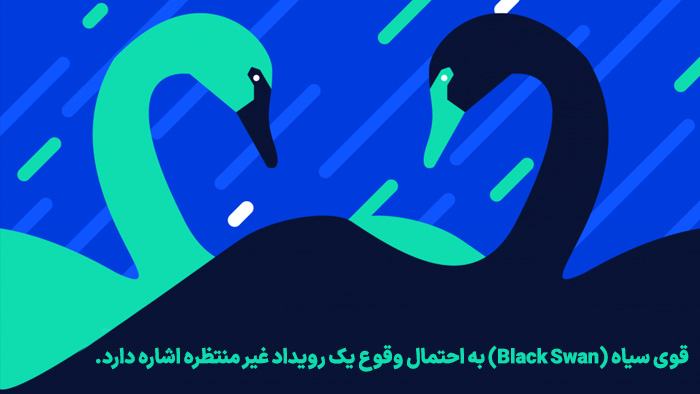 قوی سیاه (Black Swan) به احتمال وقوع یک رویداد غیر منتظره اشاره